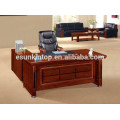 Walnut wood veneer office desk